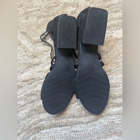 Black Lace-Up Women's Sandals - Picture 6 of 8